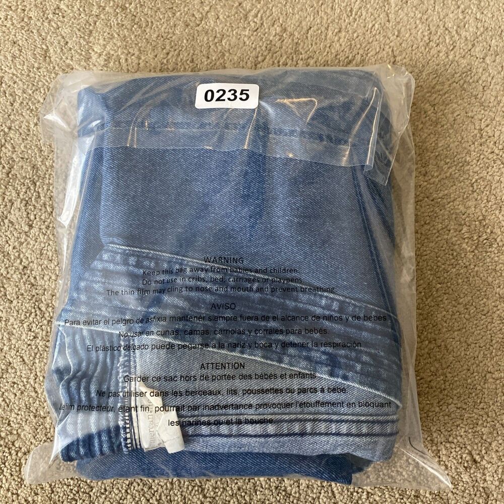 East Bay Mercantile Vintage 80’s 100% Denim Chore Smock Made In USA Size XL - Picture 15 of 16